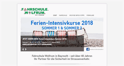 Desktop Screenshot of fahrschule-wolfrum.de